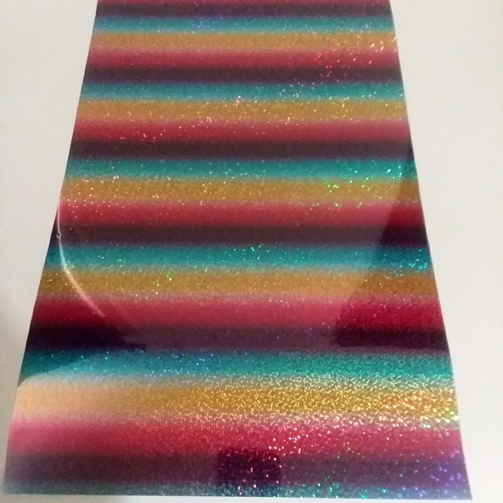 Rainbow Holographic HTV Vinyl Cricut Silhouette